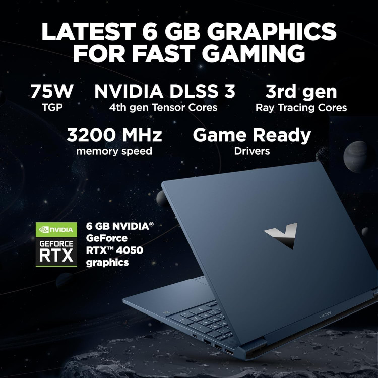 لپ تاپ 15.6 اینچ اچ پی مدل Victus 15 FA1082WM i5 13420H 16GB 512GB RTX 4050