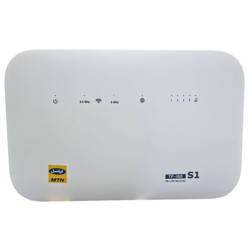 مودم 4G/TD-LTE ایرانسل مدل TF-i60 S1 به همراه 80 گیگابایت اینترنت یک ساله و 180 گیگابایت اینترنت شش ماهه و 3 عدد سیم کارت دائمی طلایی
