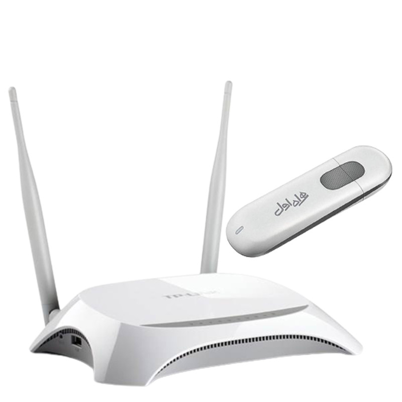مودم 3G USB همراه اول مدل E303 به همراه روتر تی پی-لینک