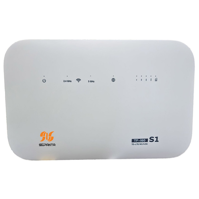 مودم 4G LTE مدل  مودم 4G/TD-LTE سپنتا مدل TF-i60 S1به همراه سیم کارت و 30 گیگابایت اینترنت سه ماهه