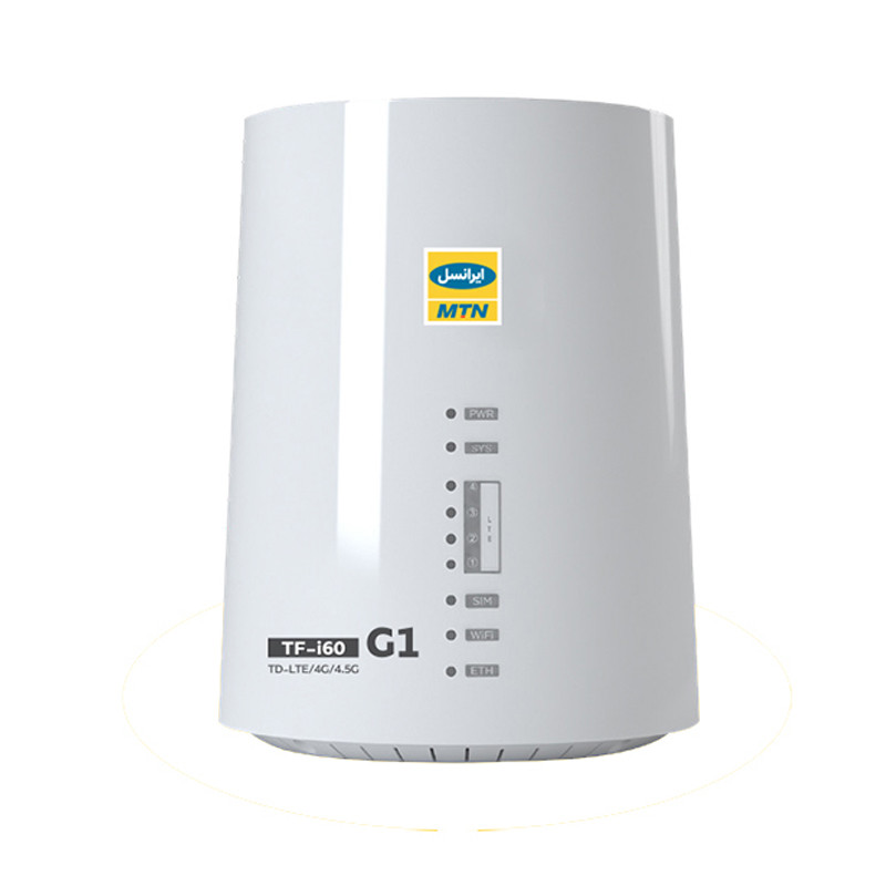 مودم 4G/TD-LTE ایرانسل مدل TF-i60 s1 به همراه سیم کارت TD-LTE و 1000گیگ اشتراک یکساله