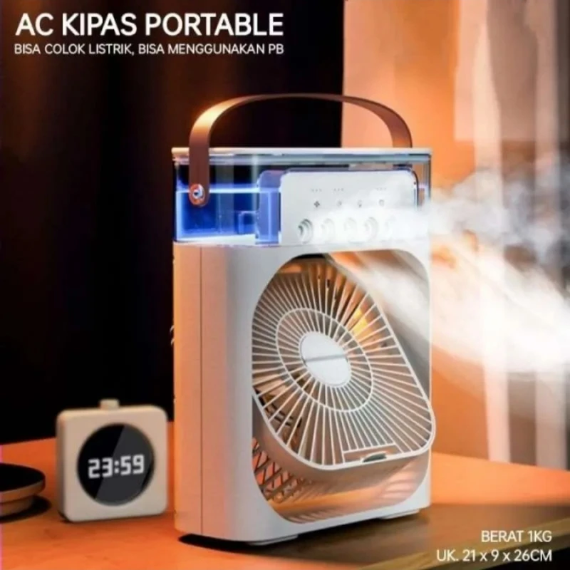 پنکه رومیزی مه پاش تایمر دار Air Cooler fan اصلی با کیفیت